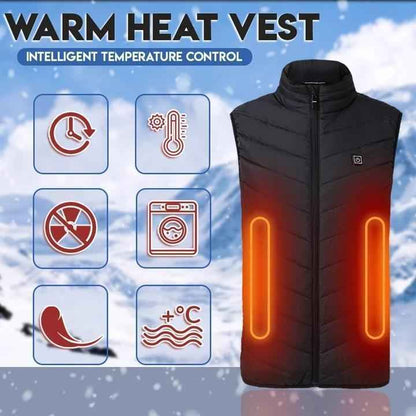 Heated Body Warmer Adjustable Temperature Unisex
