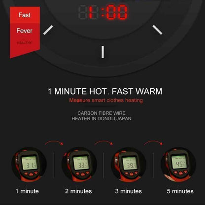 Heated Body Warmer Adjustable Temperature Unisex