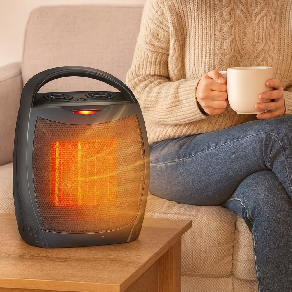 Remote-Controlled Ceramic Space Heater with Temperature Control