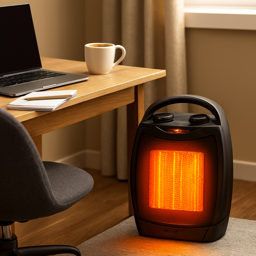 Remote-Controlled Ceramic Space Heater with Temperature Control