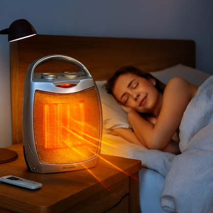Remote-Controlled Ceramic Space Heater with Temperature Control