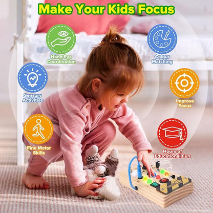 Montessori Switch Board Educational Toy for Kids