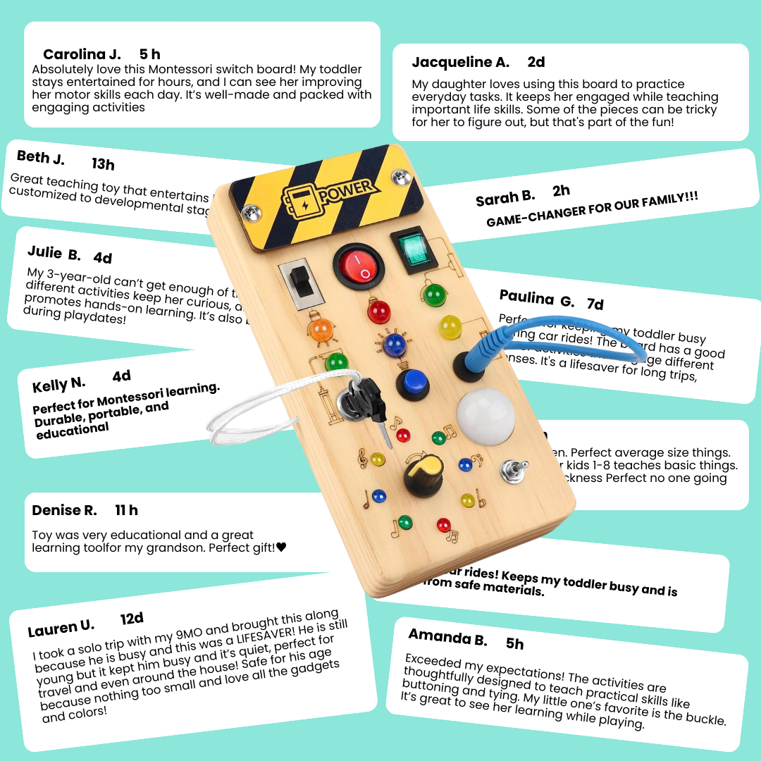 Montessori Switch Board Educational Toy for Kids