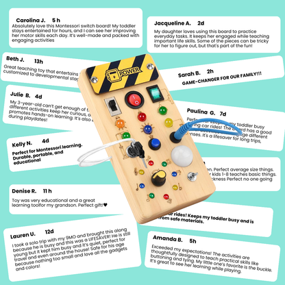 Montessori Switch Board Educational Toy for Kids