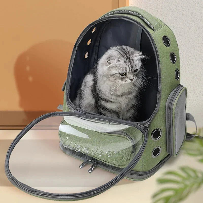 Cat Carrier Backpack Transparent Design