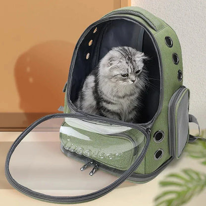 Cat Carrier Backpack Transparent Design
