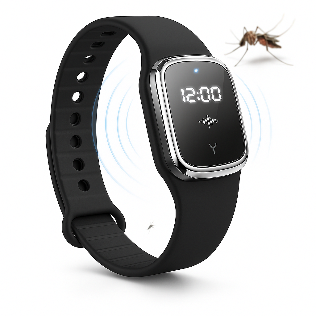 Ultrasonic Mosquito Repellent Wristband Device