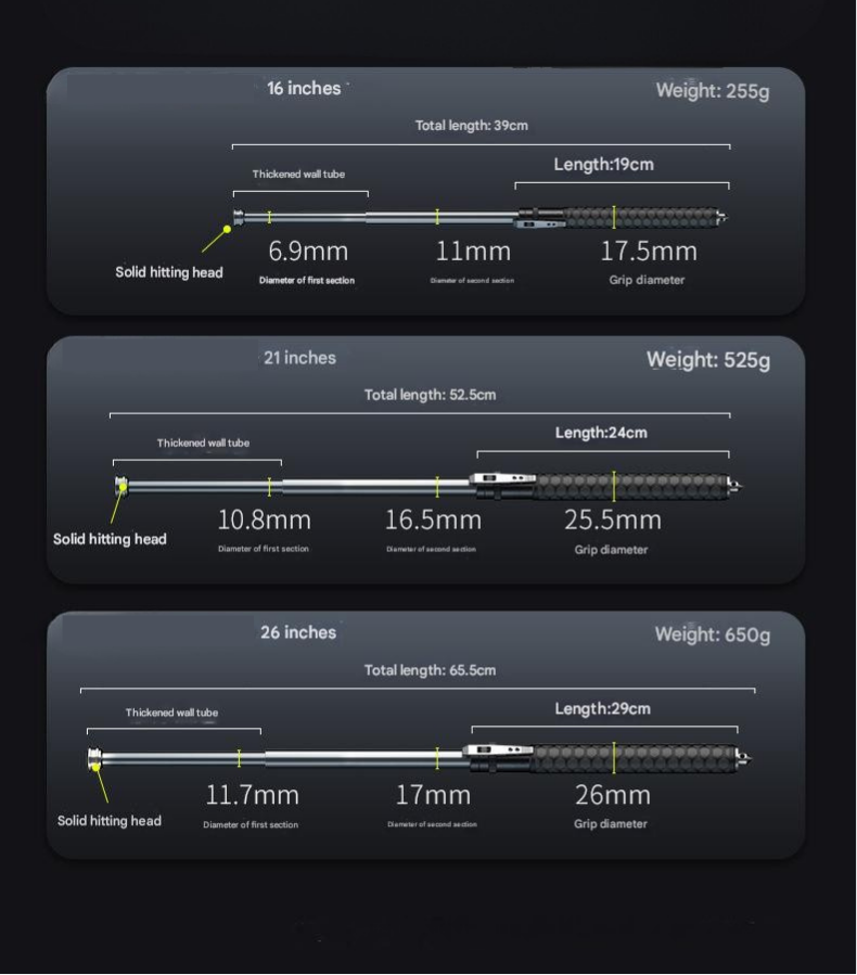 Self-Defense Stick for Personal Safety - Adjustable