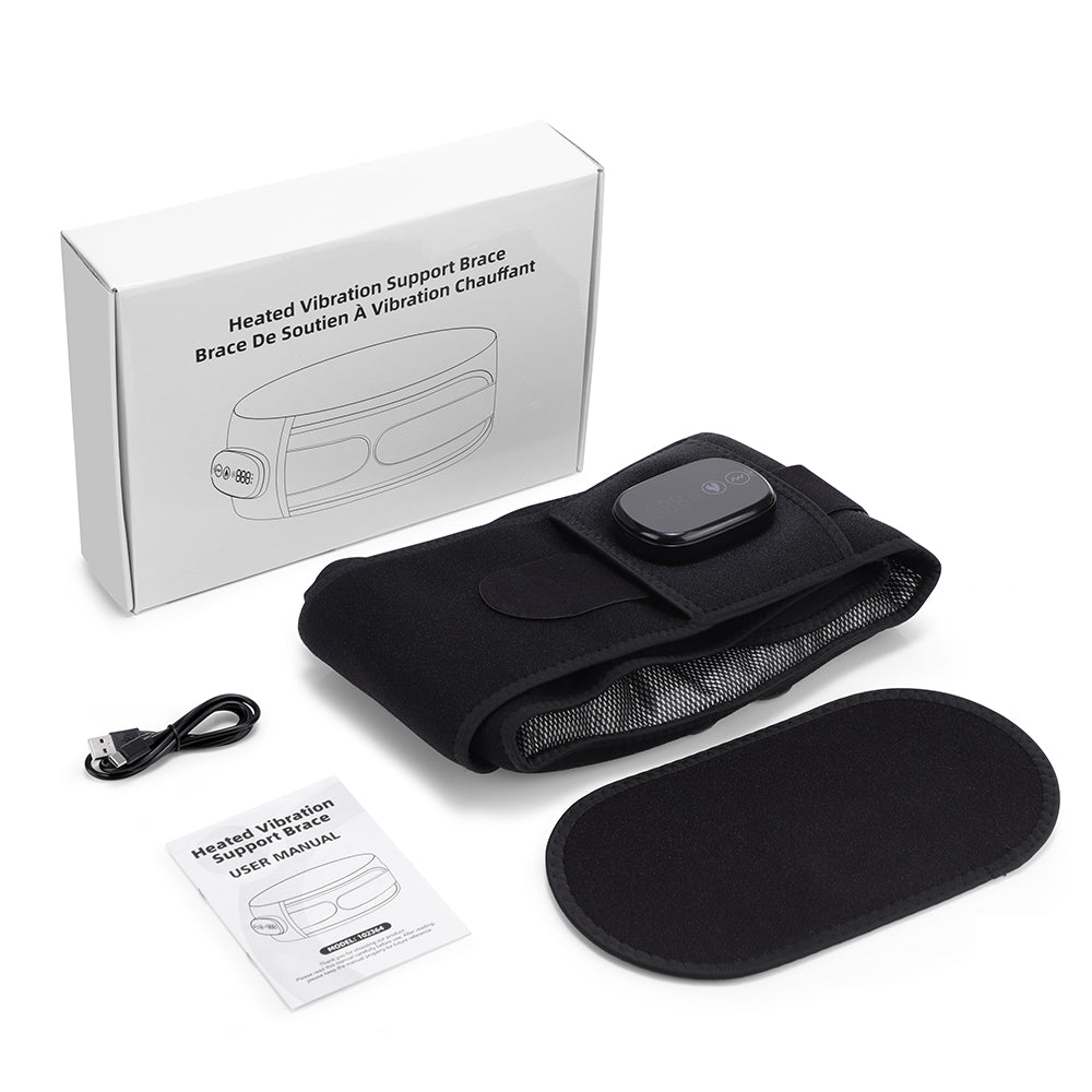 Elastic Waist Support Belt LED Massage Function