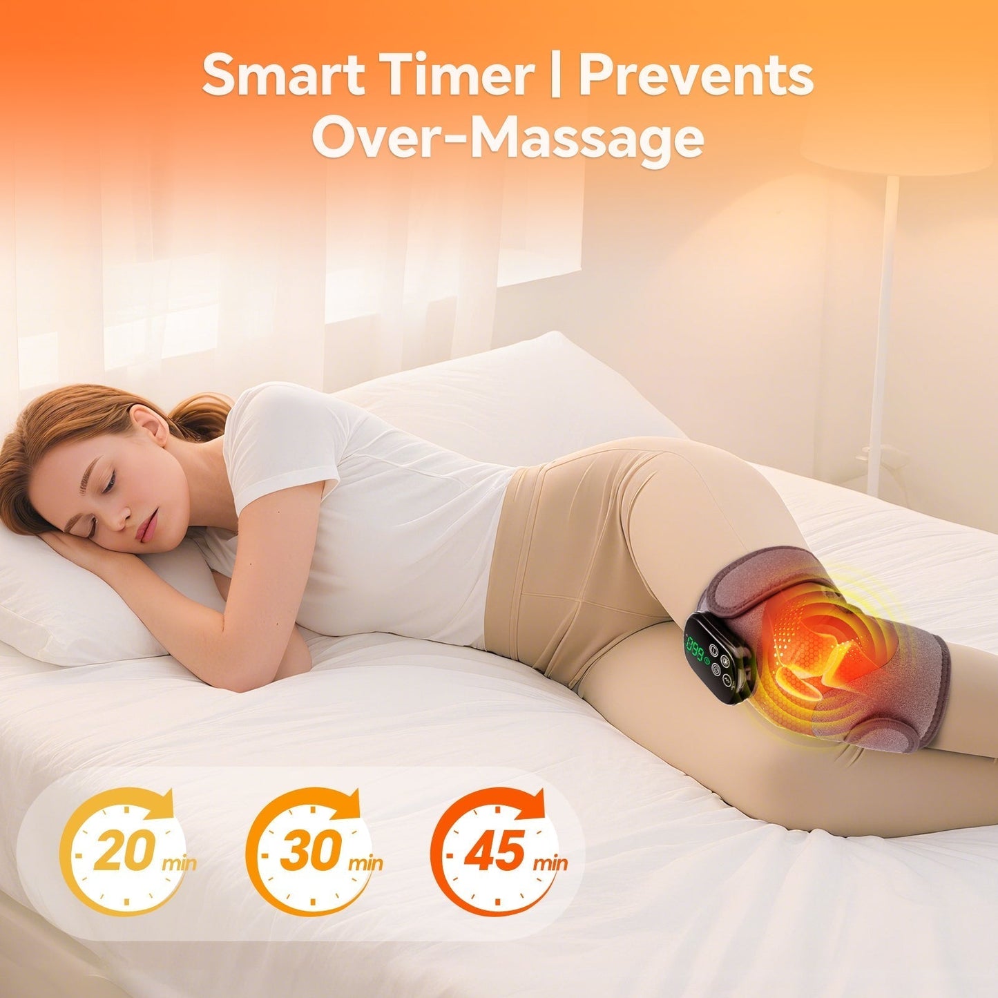 LED Knee Wrap Red Light Therapy with Vibration Motors