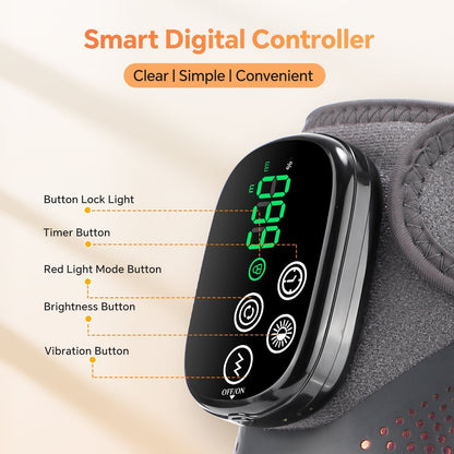 LED Knee Wrap Red Light Therapy with Vibration Motors