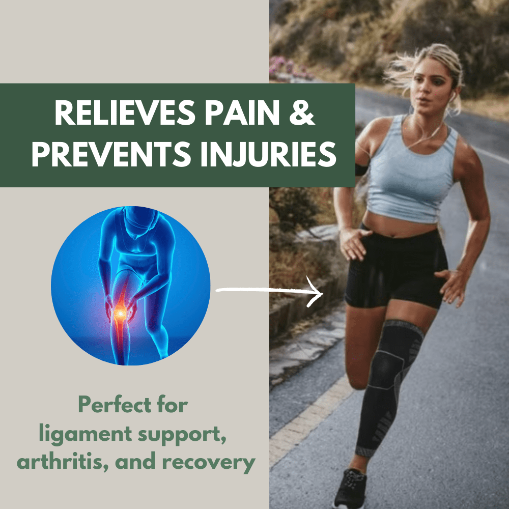 Compression Knee Sleeve Support Full-Length