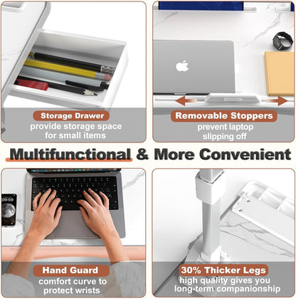 Adjustable Laptop Stand Desk for Bed