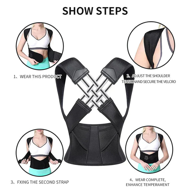 Posture Corrector Back Support Adjustable for Men Women