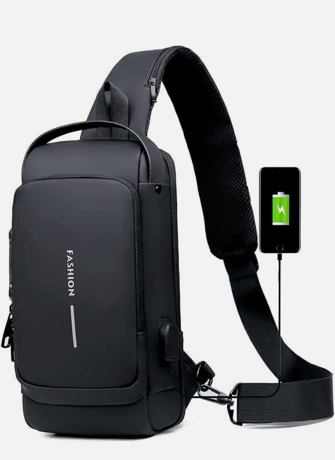 Anti-Theft Backpack with Locking Zippers and Hidden Pockets