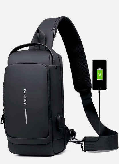 Anti-Theft Backpack with Locking Zippers and Hidden Pockets