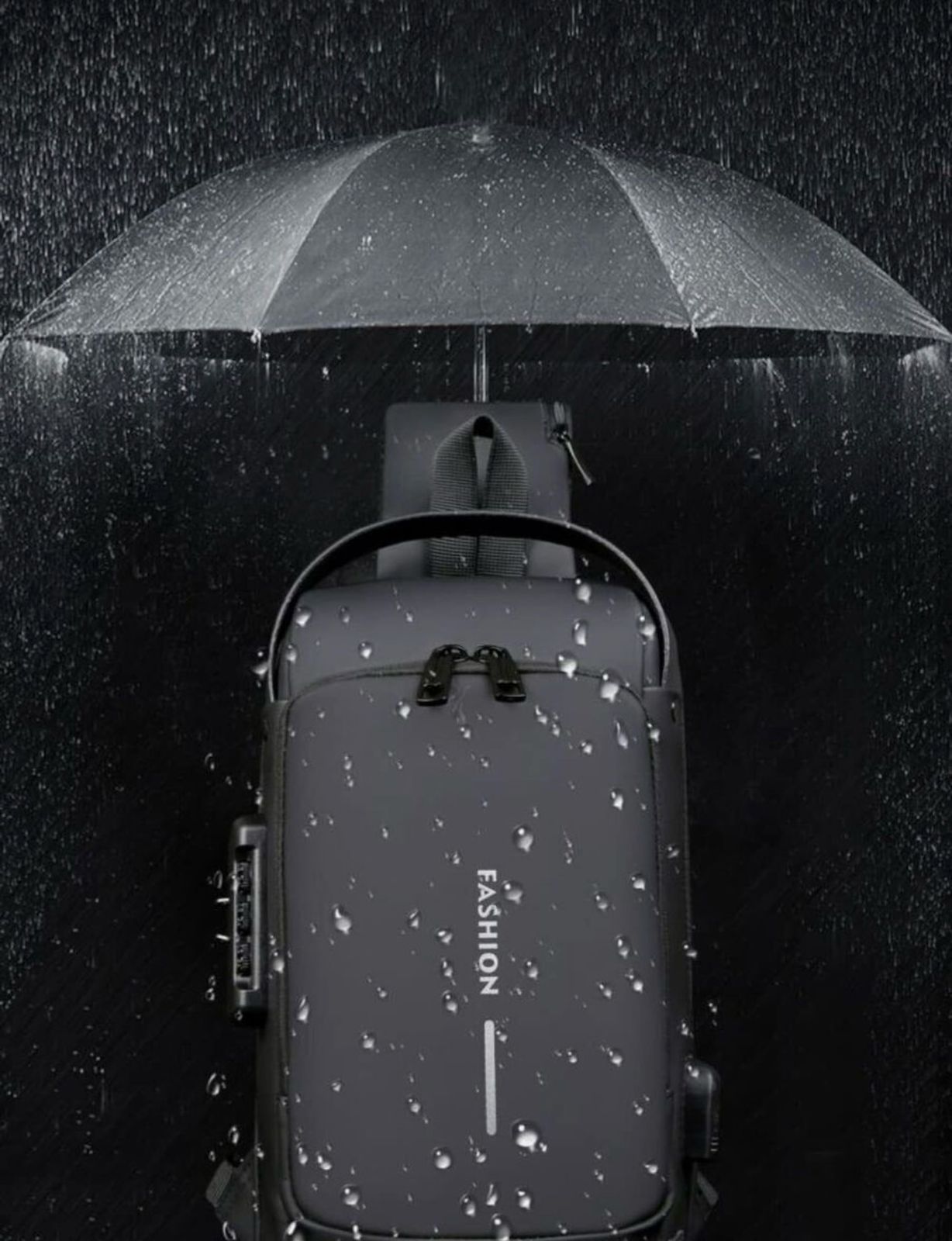 Anti-Theft Backpack with Locking Zippers and Hidden Pockets