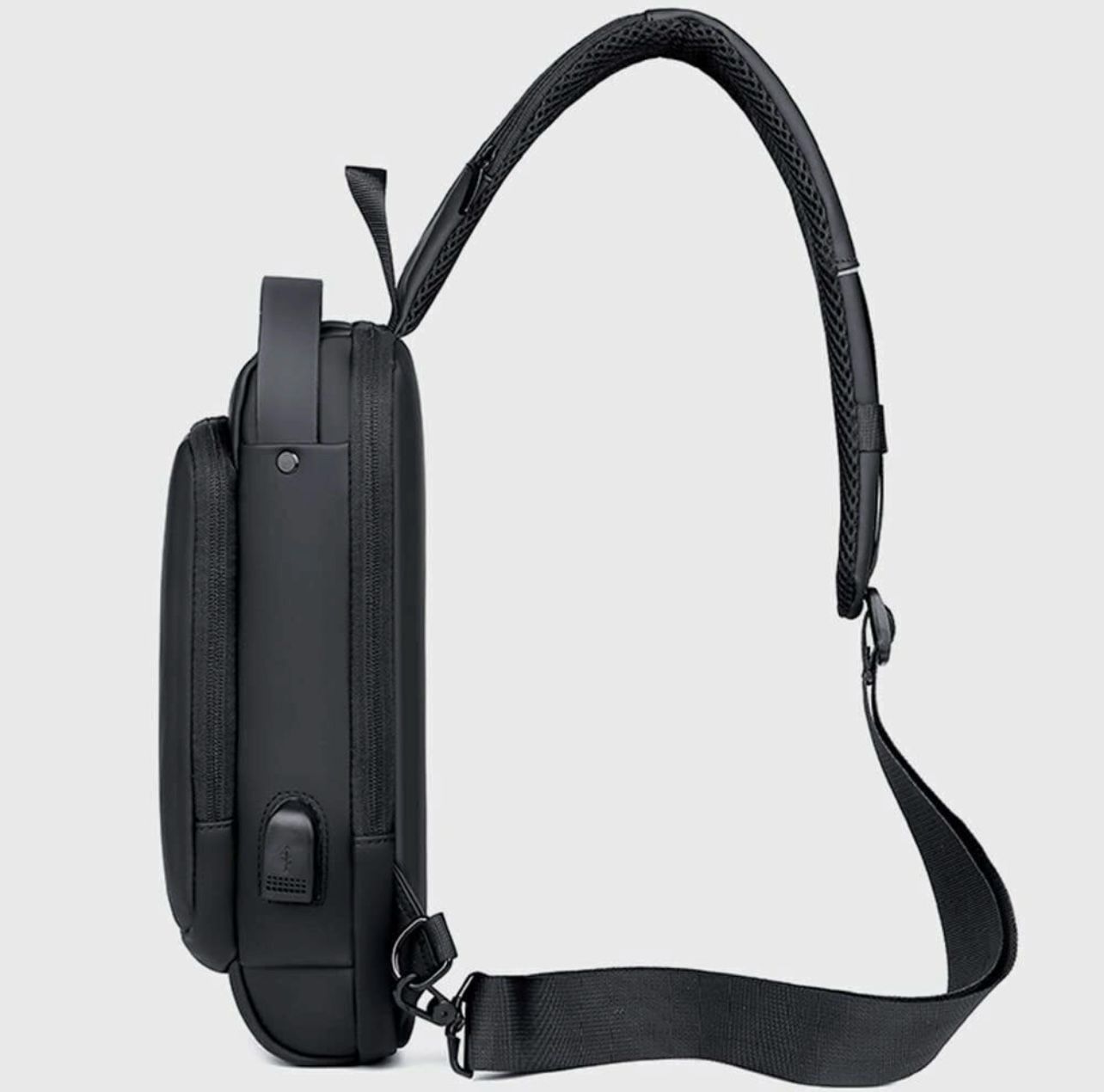 Anti-Theft Backpack with Locking Zippers and Hidden Pockets