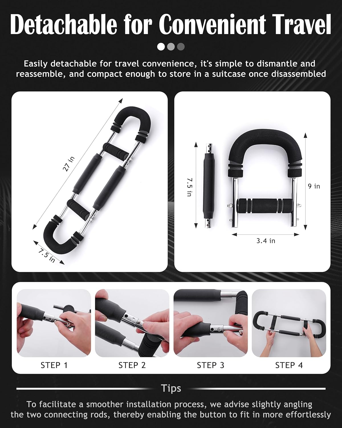 Adjustable Forearm Triceps Strength Training Bar