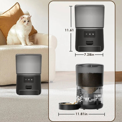 Automatic Pet Feeder Programmable Dispenser for Cats Dogs