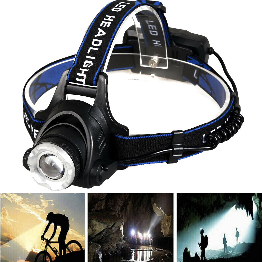 Rechargeable LED Headlamp with Batteries