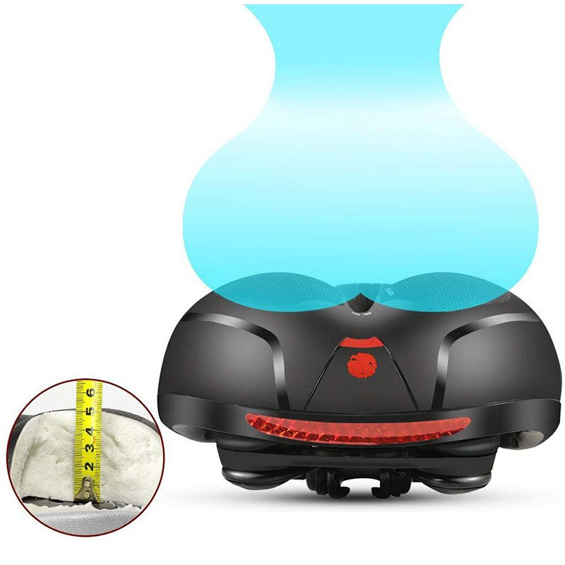Bicycle Seat with Reflector Soft Comfortable Design