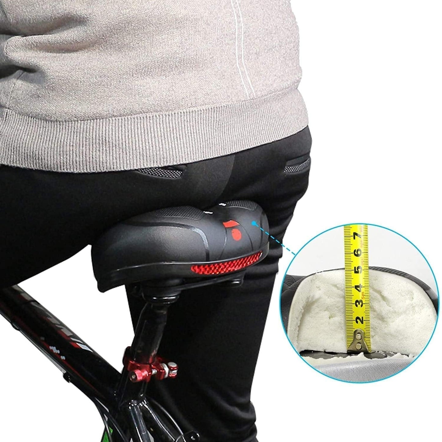 Bicycle Seat with Reflector Soft Comfortable Design