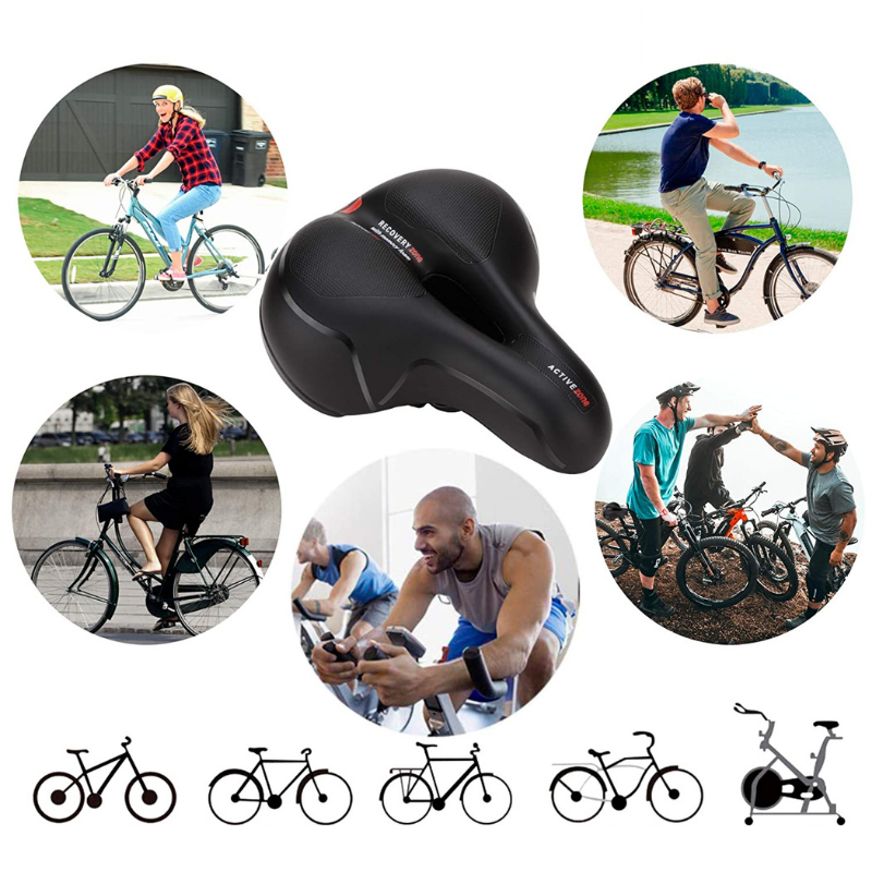 Bicycle Seat with Reflector Soft Comfortable Design