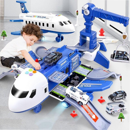 Airplane Vehicle Play Set Police Fireman Construction 3 Styles