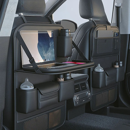 Car Back Seat Organizer Tablet Holder Storage Solution