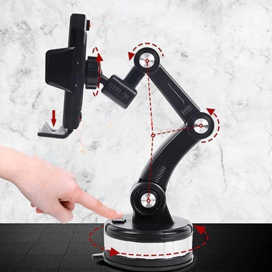 Car Phone Holder Suction Mount Dashboard Stand Adjustable