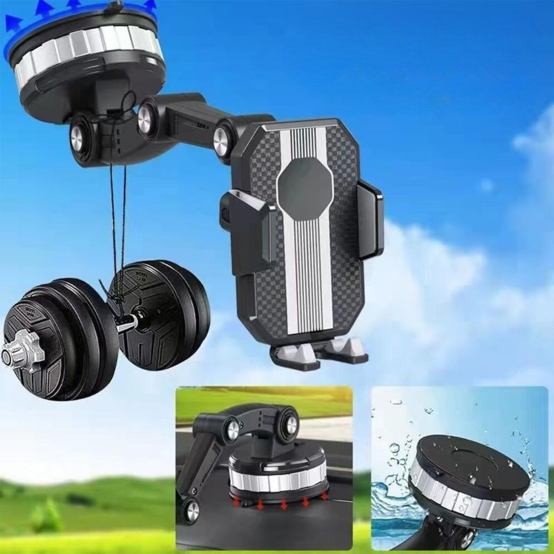 Car Phone Holder Suction Mount Dashboard Stand Adjustable