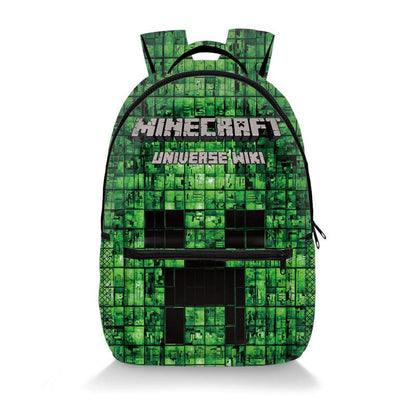 Minecraft Gaming Backpack School Bag Pixel Design