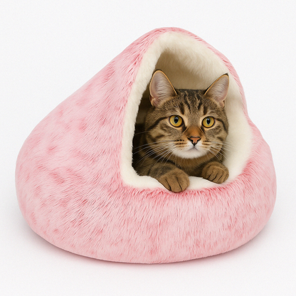 Cat Cave Bed Plush Pet Bed Circular