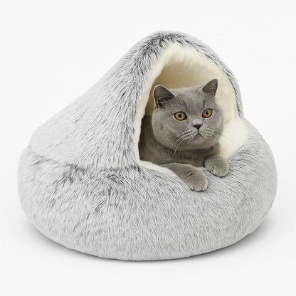 Cat Cave Bed Plush Pet Bed Circular