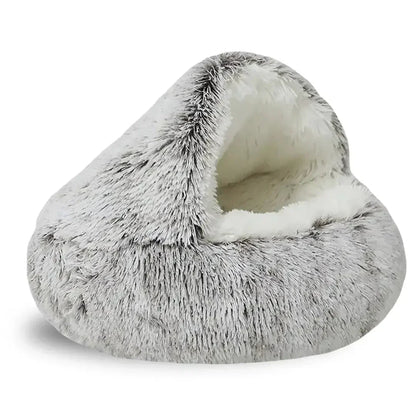 Cat Cave Bed Plush Pet Bed Circular