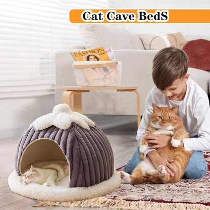 Cat Cave Bed Indoor Washable Slip Resistant