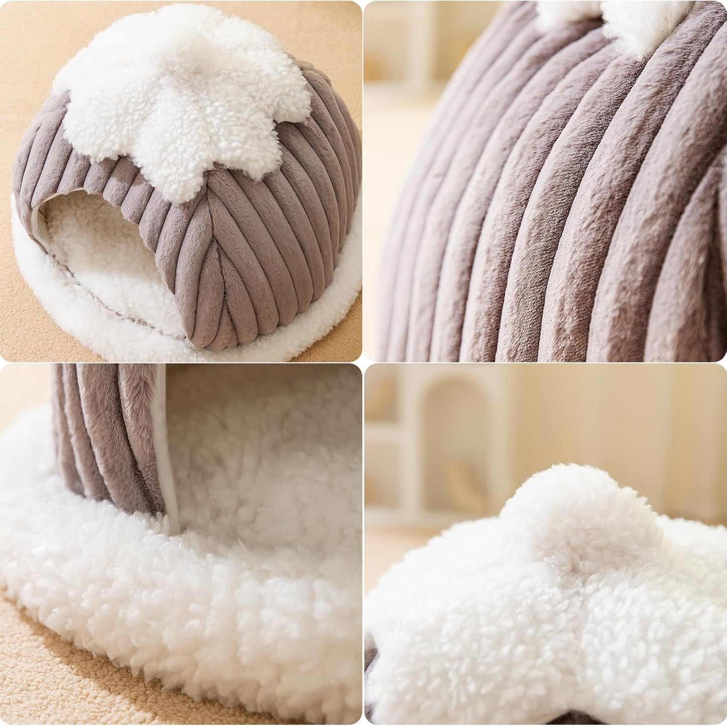 Cat Cave Bed Indoor Washable Slip Resistant