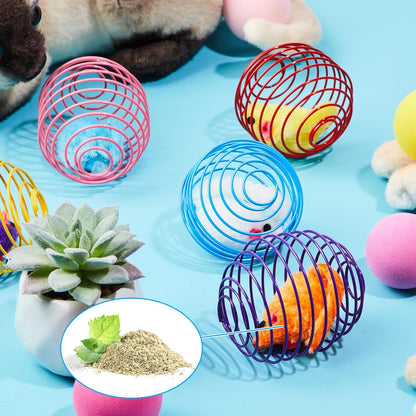 Cat Spring Balls Interactive Toy Set for Cats and Kittens