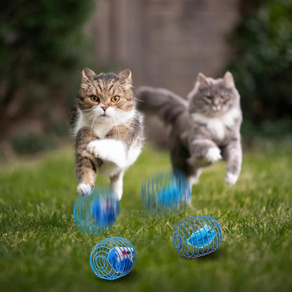 Cat Spring Balls Interactive Toy Set for Cats and Kittens