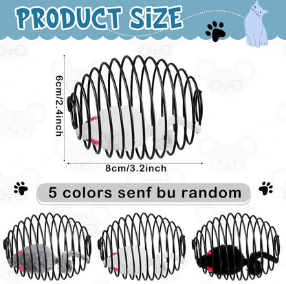 Cat Spring Balls Interactive Toy Set for Cats and Kittens