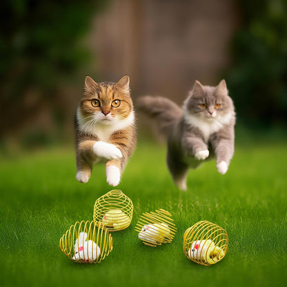Cat Spring Balls Interactive Toy Set for Cats and Kittens