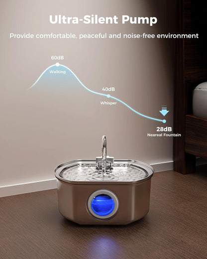 Automatic Cat Water Fountain Dispenser Drinking Bowl