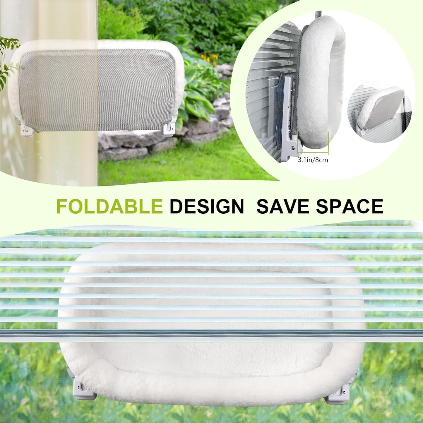 Cat Window Perch Hammock Bed with Suction Cups