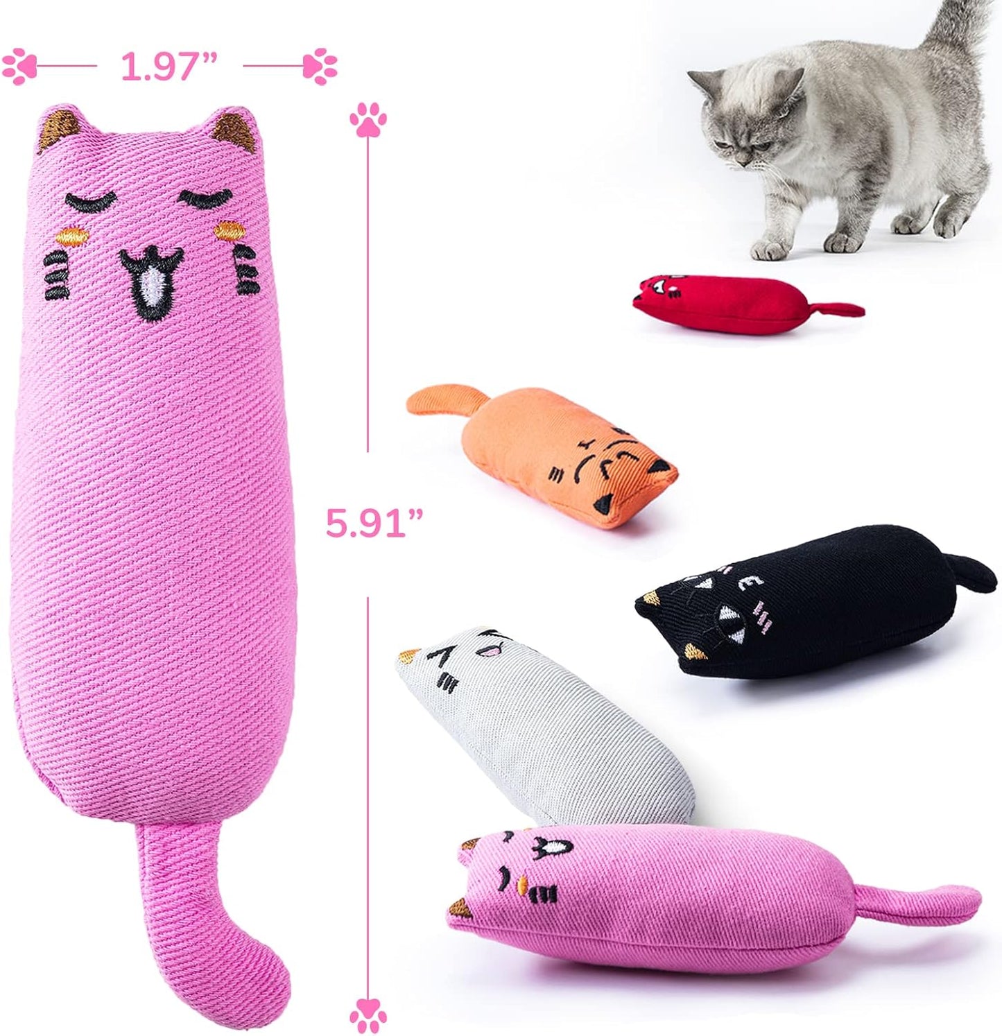 Catnip Mice Toys for Cats 5 Pack Chew Toys
