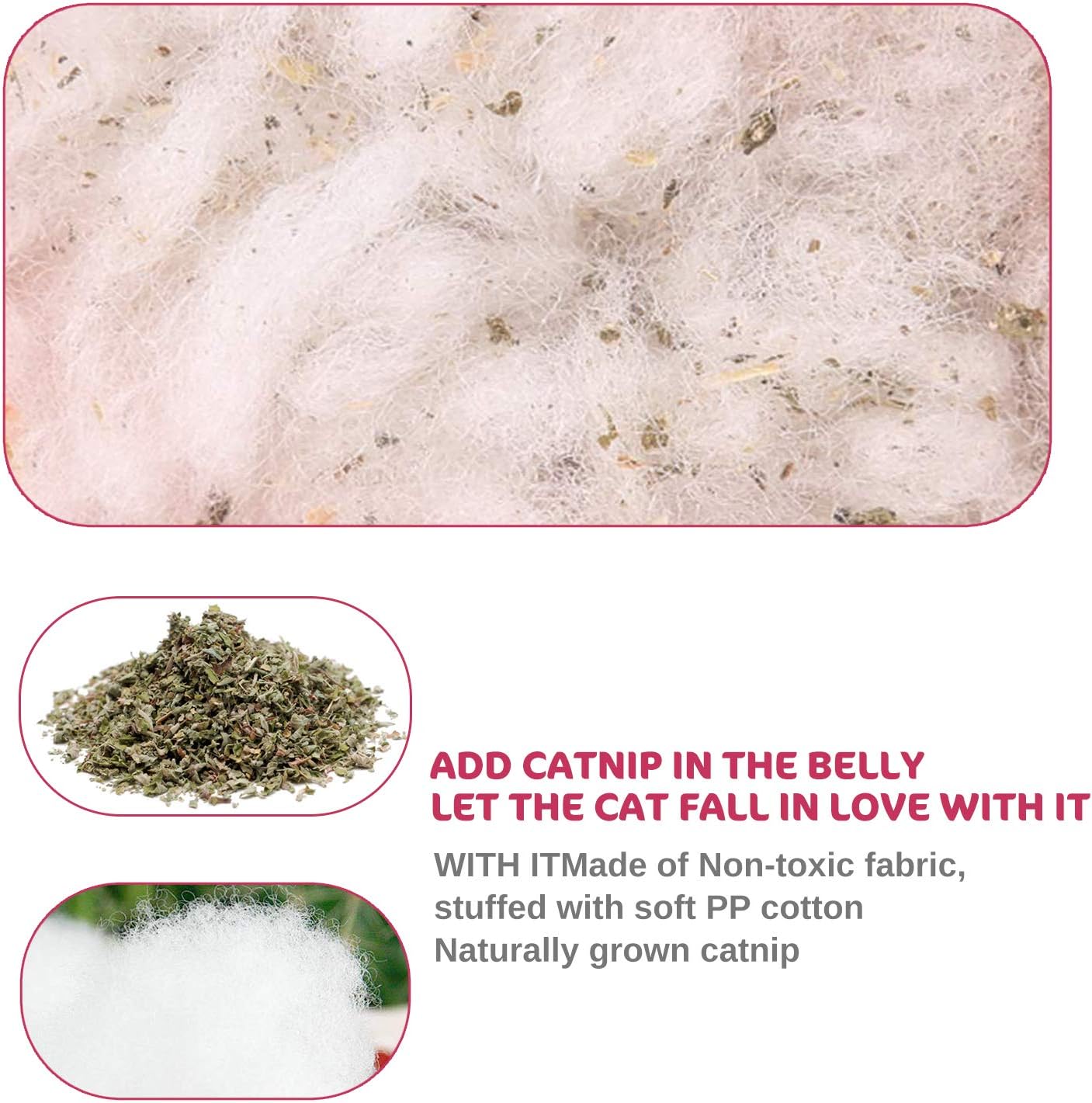 Catnip Mice Toys for Cats 5 Pack Chew Toys