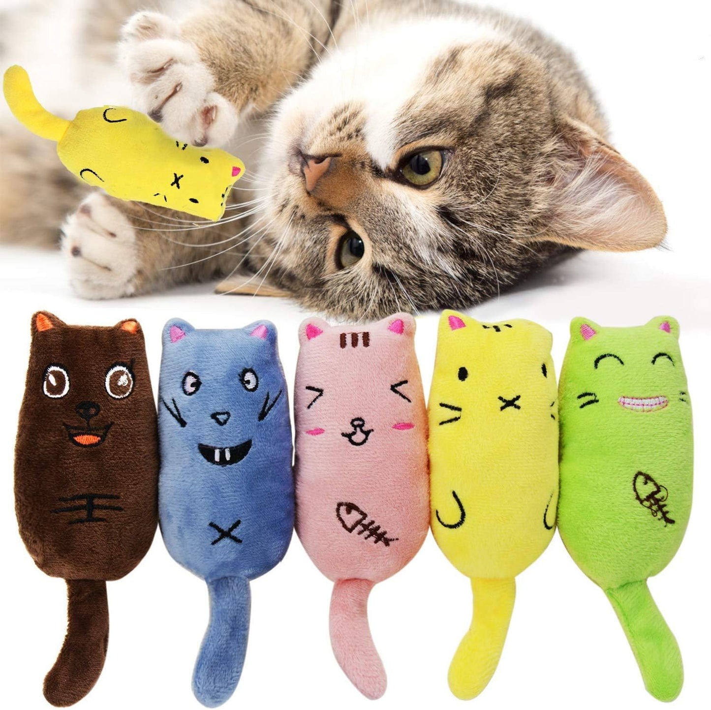 Catnip Mice Toys for Cats 5 Pack Chew Toys