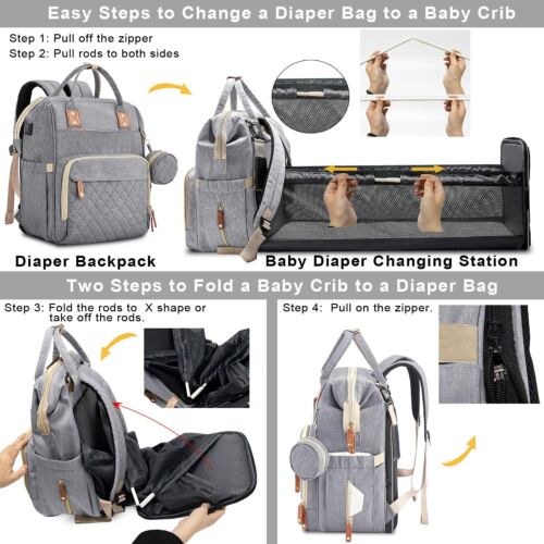 Travel Cot Organizer Changing Bag