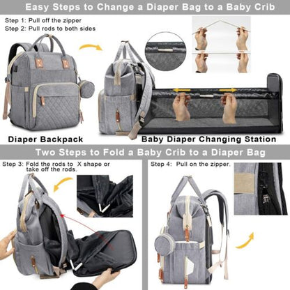 Travel Cot Organizer Changing Bag