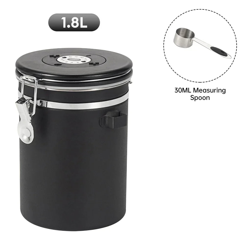 Stainless Steel Coffee Canister Container